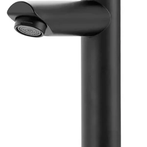 Torneira Banheiro Inox Escovado Baixa Amazonas Preto Fosco 1/4 Volta