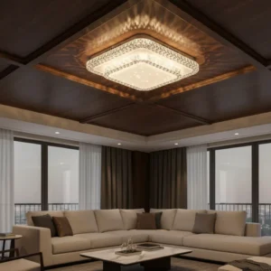 Lustre Plafon LED 2 Andares 3 Cores em 1 (3000K/4000K/6000K) 60W Bivolt Branco