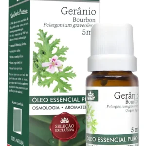 Óleo Essencial Gerânio Bourbon WNF 5ml 100% Puro para Aromaterapia e Estética