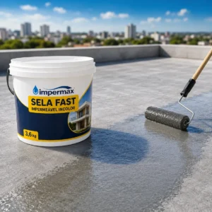Manta Líquida Impermeabilizante Sela Fast 280ml Incolor Para Box Banheiro E Infiltrações