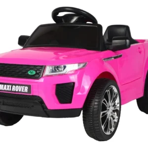 Mini Carro Elétrico Infantil 6V Maxi Rover Maxi Toys Controle Remoto Bluetooth Rosa