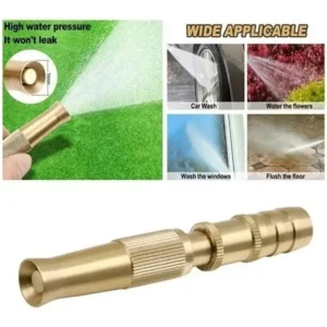 Bocal De Mangueira Alta Pressão Ajustável Em Metal Para Limpeza E Jardim