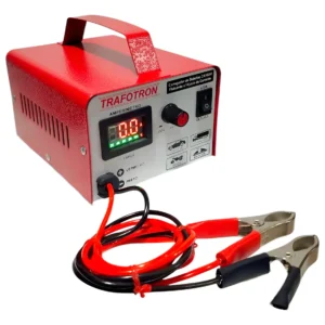Carregador De Bateria 12v Até 300a Ajuste De Corrente Flutuante Bivolt CA10AH Trafotron