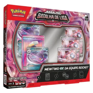 Box Pokemon Baralho De Batalha Mewtwo Ex Equipe Rocket Português Copag 60 Cartas