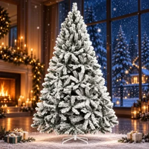 LuvinCo Imperial Árvore De Natal Luxo Pinheiro Neve 2,10m 1.062 Galhos Nevada
